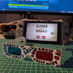 Anaglyph 3D Glasses - Game With Balls - #2